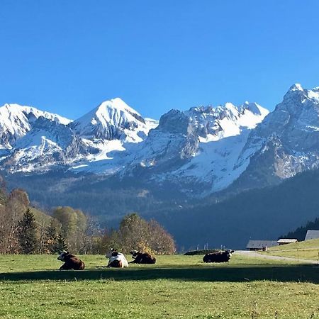 Bel Appartement Avec Vue Exceptionnelle Le Grand-Bornand Luaran gambar